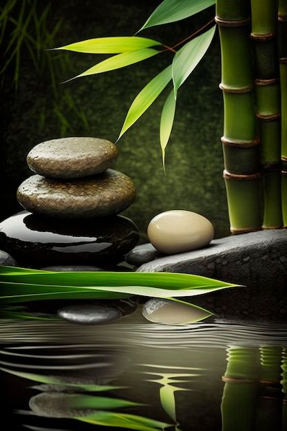 Massage Background Wallpaper, Spa Background Design, Peaceful Pictures Zen, Spa Wallpaper Background, Background Massage, Wellness Background, Bamboo Aesthetic, Spa Wallpaper, Zen Images