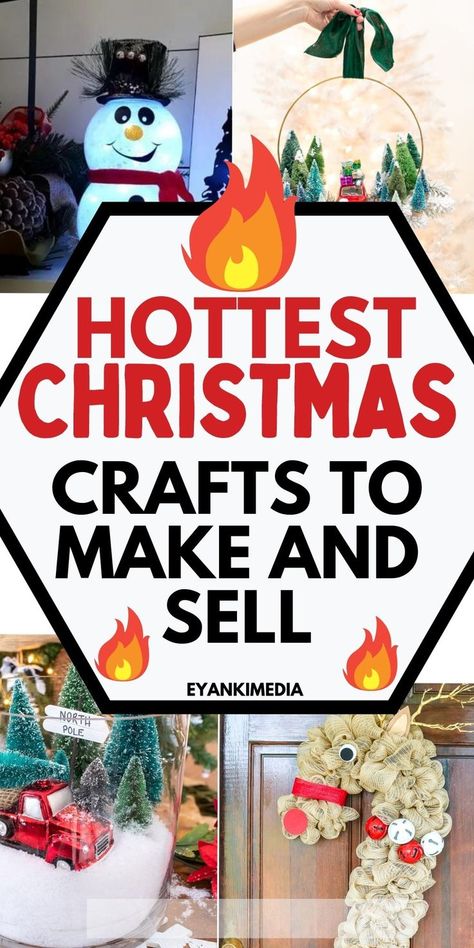 Christmas Crafts To Sell Bazaars, Diy Christmas Crafts To Sell, Christmas Crafts To Make And Sell, Holidays Crafts, Selling Crafts, Easy Crafts To Sell, Christmas Crafts To Sell, Christmas Craft Fair, Handmade Christmas Crafts