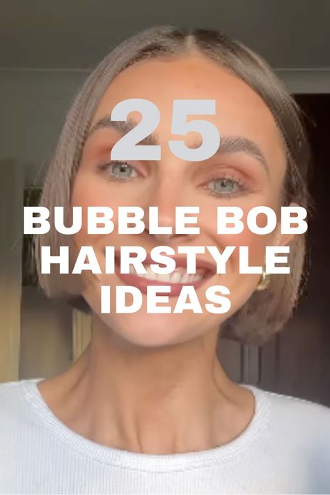 A short, ash blonde blunt bob hairstyle with a sleek and smooth finish, styled in a center part. Bubble Bob, Bob Hairstyle Ideas, Short Hair Inspiration, Rachel Miller, Classic Bob, Latest Hair Trends, Center Part, Sleek Bob, The Bubble