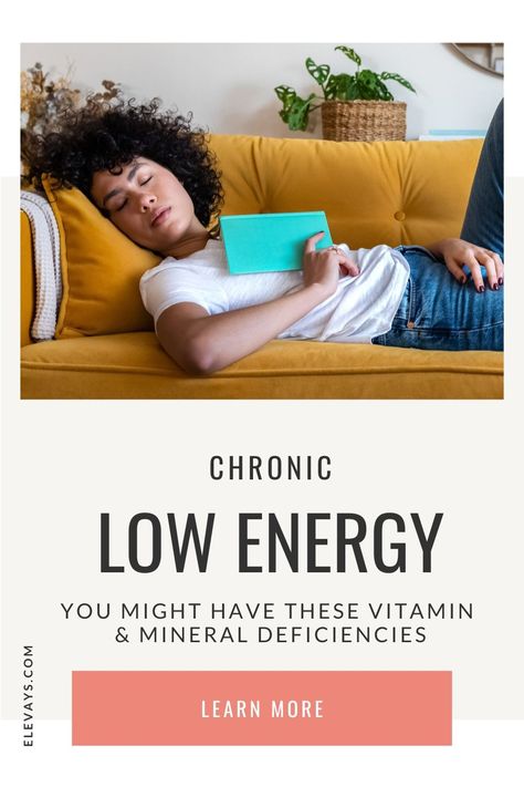 Most people with chronic fatigue and low energy have mineral and vitamin deficiencies. It’s as simple and sometimes as complicated as that. But we’re not here to overcomplicate things. In this article, we’re making it easy to understand what vitamins and minerals you may be deficient in and where you can get them for all day energy. Click through to kick being tired all the time to the curb and boost your energy today! Vitamins For Low Energy, Best Vitamins For Energy For Women, Vitamins For Energy And Mood, Energy Vitamins For Women, Vitamins For Energy Woman, Energy Supplements For Women, Vitamins For Fatigue, Low Energy Days, Energy Vitamins