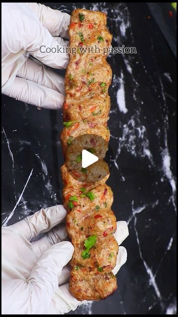 NEW Turkish Kebab With Special Seasoning, Turkish Adana Kebab, Watch full video on YouTube channel COOKING WITH PASSION 😇 With Homemad... | Instagram Chicken Adana Kebab Recipe, Turkish Adana Kebab Recipe, Turkish Chicken Kebab, Adana Kebab Recipe, Adana Kebab, Turkish Chicken, Turkish Kebab, Rose Coloring, Chicken Kebab Recipe