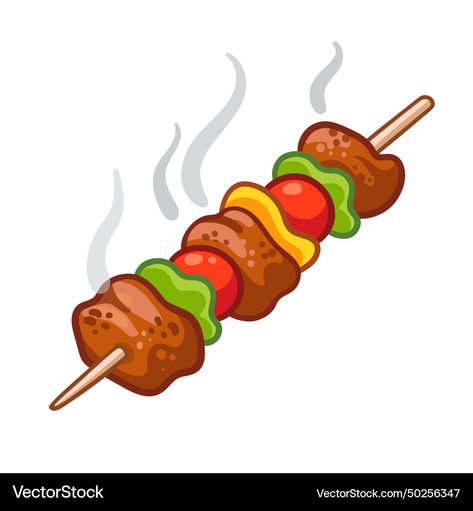 Meat Illustrations, Bbq Cartoon, Bbq Illustration, Meat Cartoon, Meat Drawing, Food Magnets, Recipe Book Design, Saved Pictures, Chicken Pictures