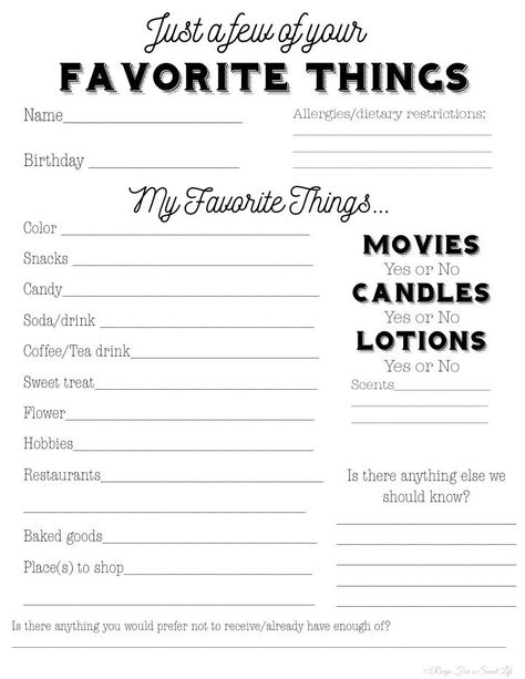 Teacher Questionnaire, Secret Santa Questionnaire, Secret Pal, Secret Sisters, Room Mom, Staff Appreciation, Teacher Appreciation Week, Teacher Favorite Things, Sweet Life