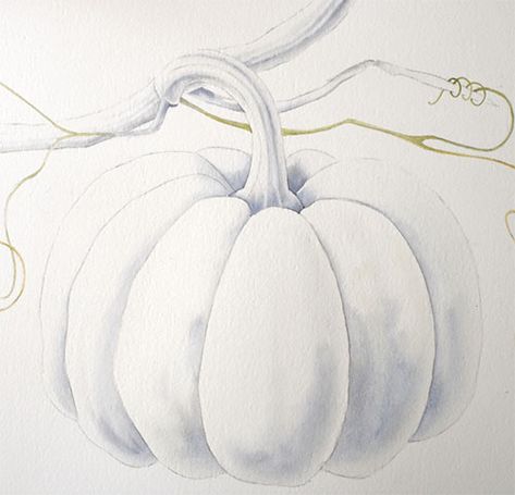 paint a pumpkin shadow Watercolor Pumpkin Art, Watercolor Pumpkins Painting, Watercolor Pumpkins Tutorial, Autumn Arts And Crafts, Watercolour Pumpkin, Fall Watercolor Paintings, Fall Watercolor Art, Halloween Watercolor Art, Pumpkin Watercolor Painting