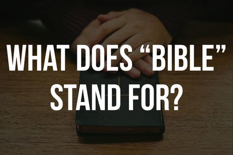 What Does Bible Stand For? #bible #scriptures Bible Stand, Childrens Church, Verse Quotes, Bible Verses Quotes, Bible Scriptures, Have You Ever, Dive In, The Bible, Bible Study