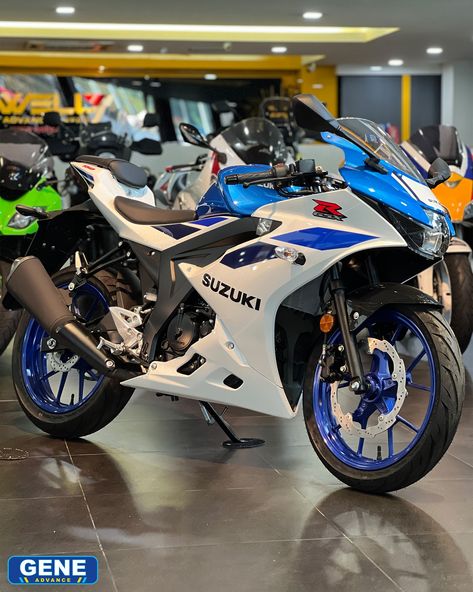 Suzuki GSX-R150 - RM11,618.00 (Ready Stock) • 4-STROKE, DOHC, 4-VALVE, 6-SPEED • 147 cc • 785 mm seat height • Vertically Stacked LED Headlights • Tail Light and LED License Plate Light • High-performance Exhaust System • Key-less Ignition System • Suzuki Easy Start System • Decent Steering Angle Contact us for more information! —————————————————————— 📞☎️ Contact: Tim: 011-399 01178 David: 017-258 1033 Ahmad: 017-490 1033 —————————————————————— Visit our showroom at: 📍 Gene Advance Sdn.... Gsx R150, Suzuki Gsx, Performance Exhaust, Ignition System, Led Headlights, Tail Light, License Plate, High Performance, Ready Stock