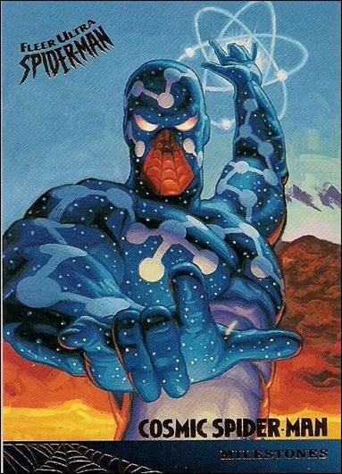 Cosmic Spider-Man (Milestones) Cosmic Spiderman, Spider Man Base, Cold Pfp, Cosmic Spider Man, Captain Universe, Spiderman Comic Art, Comic Artwork, Madara Wallpaper, Spiderman Art Sketch