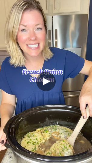 27K views · 393 reactions | Welcome to the Crocktober series! 31 days of crock pot recipes in October! Follow along so you don’t miss anything! Today’s recipe is French Onion Chicken 🧅 You can find this recipe and all the recipes in the Crocktober series on my website. From there you can save to make later, pin 📌 to Pinterest and print it out. https://www.stephreallife.com/crock-pot-french-onion-chicken/   #crocktober #crockpotrecipes #slowcookerrecipes #easyrecipes #easydinners #familyfriendlymealideas | Steph Gigliotti Real Life Recipes Crockpot Videos, Stephanie Gigliotti, Steph Gigliotti, Crockpot Turkey, French Onion Chicken, Chicken Ideas, Crock Pot Recipes, Onion Chicken, Pot Ideas