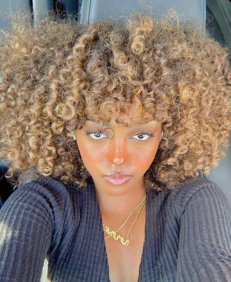 Afro Hair, Curly Hair, A Woman, Honey, Blonde, Hair, Black