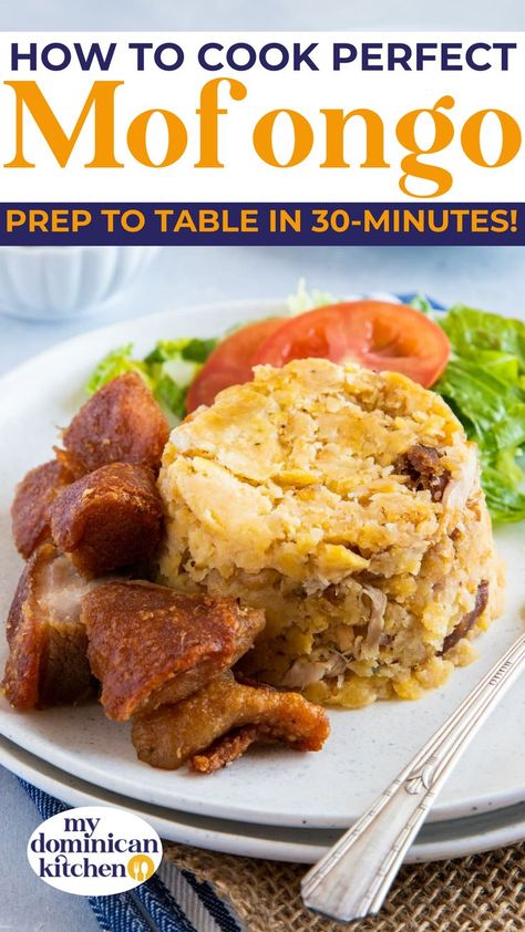 How To Make Mofongo, Mofongo Recipe, Mashed Plantains, Green Plantains, Puerto Rican Dishes, Puerto Rico Food, Boricua Recipes, Puerto Rican Recipes, Cuban Recipes