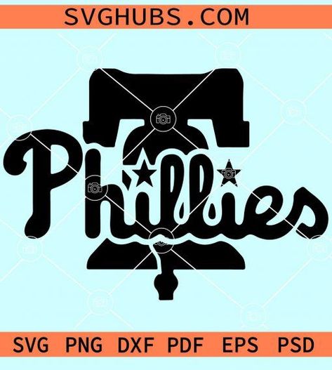 Phillies Bell SVG, MLB Logo Philadelphia Phillies svg, Phillies SVG Phillies Svg, Mlb Logo, Mlb Logos, Philadelphia Phillies, Cricut Crafts, Cricut Projects, Philadelphia, Mlb, Cricut