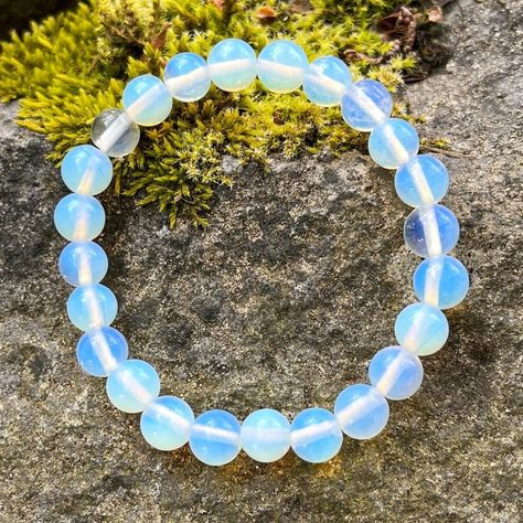 This Handmade Opalite Crystal Stretch Bracelet Is Perfect For Every Day Wear. We Only Use High Quality Gemstones, Crystals, Beads And Slabs In Our Handmade Pieces. Opalite Crystal Contains Shimmering Fluorescence Of Colors That Shine When Viewed Or Lighted From Various Angels. Opalite Is Said To Soften A Harsh Environment And Bring Peace And Serenity To Where It Is Needed. I May Help You Face Your Fears And Accept Changes That Occur. Opalite Is A Traditional Healing Crystal That Is Used To Stren Face Your Fears, Mixed Metal Bracelets, Peace And Serenity, Multi Gemstone Bracelet, Opalite Crystal, Crystals Beads, Gemstones Crystals, Hematite Bracelet, Bead Bangles