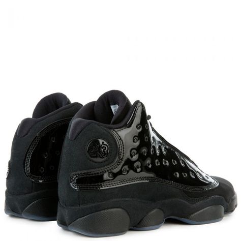 Basketball Shop, Black Jordans, Air Jordan 13 Retro, Jordan 13 Retro, Cap And Gown, Jordan 13, Shoe Size Conversion, New Black, All Black