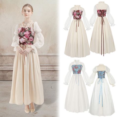 Themed Wedding Dresses, Victorian Dress Costume, Tea Party Dresses, Dresses Victorian, Vintage Ball Gown, Dresses Halloween, Medieval Dresses, Vintage Ball Gowns, Dress Fairy