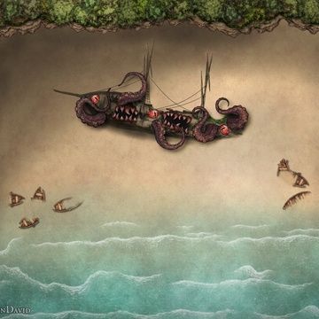 Mimic Shipwreck! |  DnDavid auf Patreon Cartographers Guild, Fantasy Town, Dungeon Master's Guide, Single Room, Dungeon Maps, Dnd Art, Dungeons And Dragons Homebrew, Shipwreck, Map Design