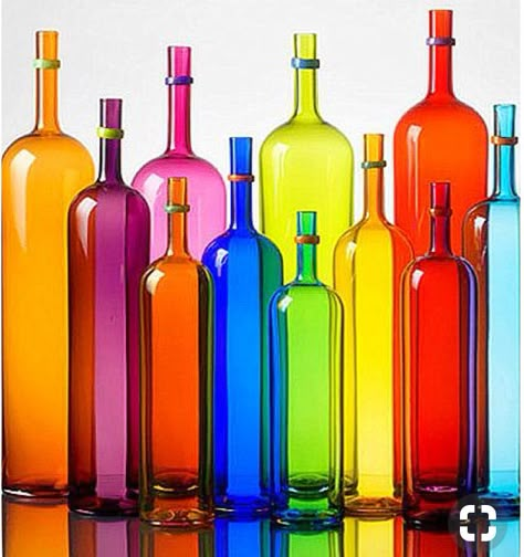 Colored Bottles, March Colors, زجاج ملون, Rainbow Bright, Rainbow Aesthetic, Colorful Life, Rainbow Glass, Rainbow Art, Live Colorfully