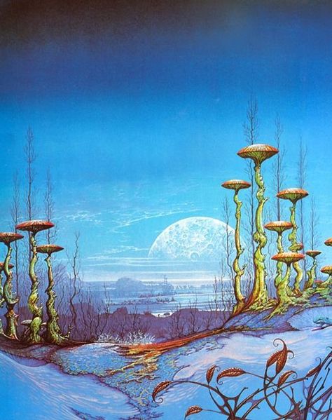 Imgur: The most awesome images on the Internet Sci Fi Landscape, Science Fiction Artwork, 70s Sci Fi Art, Arte Peculiar, Scifi Fantasy Art, Have Inspiration, Alien Worlds, Futuristic Art, Fantasy Setting