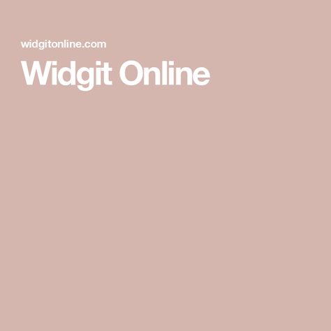 Widgit Online Widgit Online, Accounting