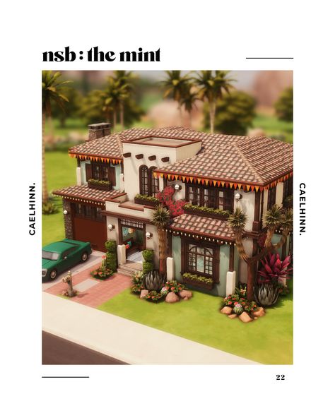 mercurio retrograda - not so berry : the mint. a residential lot by... Sims 4 Not So Berry Cc, The Sims 4 Lots, Tumblr Sims 4, Sims 4 House Design, Love Luxury, Sims Building, Sims 4 Gameplay, Patreon Logo, Sims House Design