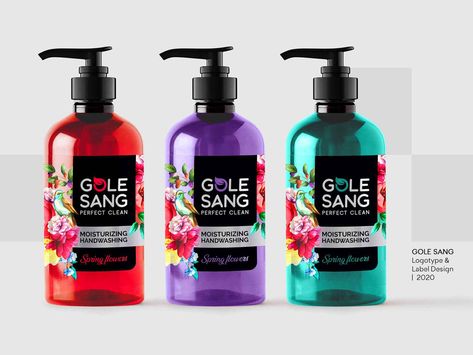 View on Dribbble Spray Bottle Label Design, Shower Gel Label Design, Shampoo Design Packaging, Shower Gel Packaging Design, Shampoo Bottle Design, Hand Soap Packaging, Soap Label Design, Diy Detergent, Shampoo Design