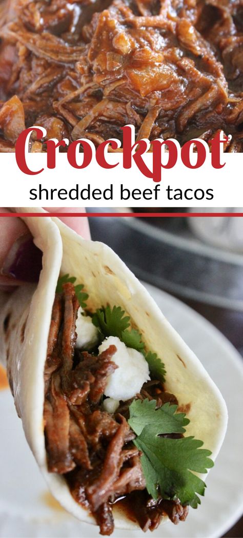 Beef Tacos Crockpot, Crockpot Shredded Beef Tacos, Shredded Beef Tacos Crockpot, Crock Pot Shredded Beef, Shredded Beef Tacos Recipes, Crockpot Beef Tacos, Crockpot Shredded Beef, Roast Sandwiches, بطاطس مهروسة