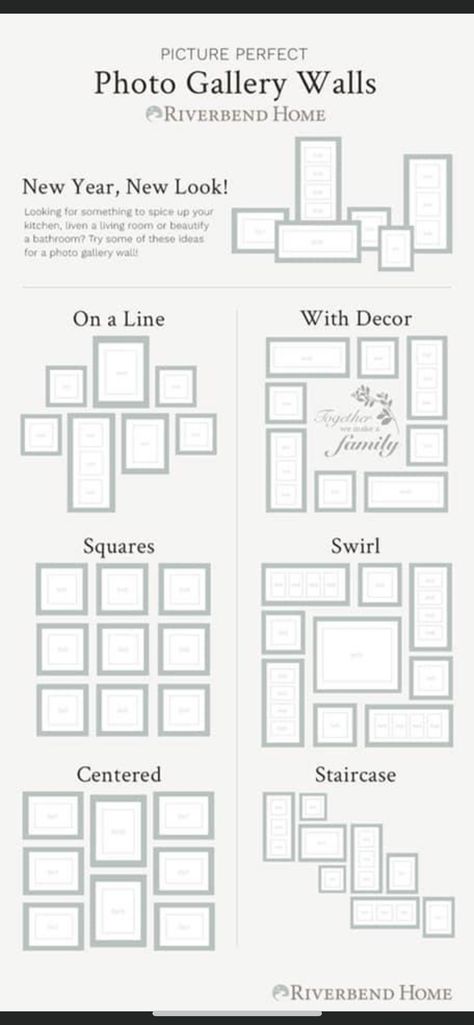 Geometric Gallery Wall, Cute Wall Decor Living Room, Picture Frame Layout Ideas, Art Deco Hallway Ideas, Dark Wood Floors Living Room Decor Ideas, Painting Ideas For Wall Decor, Stairwell Gallery Wall Layout, Family Photo Wall Arrangements, Wedding Photo Display Home