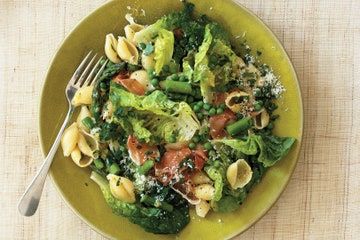 Prosciutto Recipe, Shell Pasta, Prosciutto Recipes, Pasta With Peas, Spring Pasta, Butter Lettuce, Asparagus Salad, How To Cook Asparagus, Pea Recipes