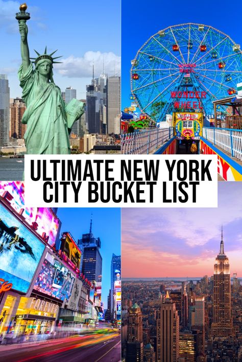 New York Trip Planning, City Bucket List, New York Guide, Travel Outfit Spring, New York Bucket List, York Christmas, New York City Vacation, Visit New York City, Visiting Nyc