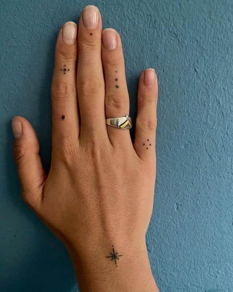 Tiny Tattoos For Women Hands, Dainty Finger Tattoos With Meaning, Finger Tattoo Inside, Side Of Finger Tattoo, Small Finger Tattoo, Simple Finger Tattoo, Halloween Finger, Finger Tattoo Ideas, Tattoos Finger