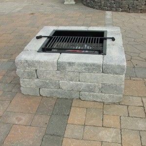 Pavestone 24" Square Fire Pit Gazebo Diy, Diy Gas Fire Pit, Fire Pit Video, Diy Fire Pit Ideas, Fire Pit Gallery, Fire Pit Wall, Easy Fire Pit, Fire Pit Materials, Small Fire Pit