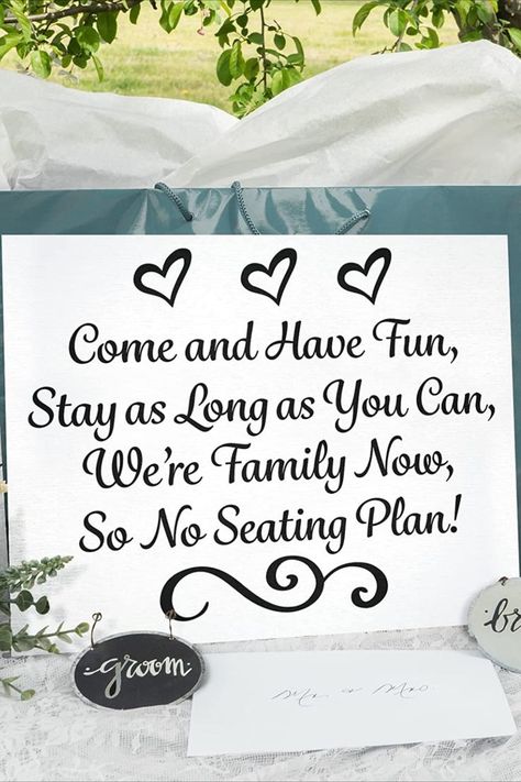 No Seating Plan Wedding Sign, Find Your Seat Wedding Sign, Wedding Sign Seating Chart, Seating Chart For Wedding, Sign Seating Chart, Entrance Signs, Wedding Entrance Sign, Wedding Seating Signs, Plan Wedding