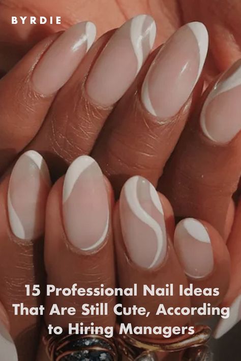 Work Nail Ideas That Are Still Cute, According to HR Pros Interview Nails Color, Professional Nail Designs, Interview Nails, Office Nails, Red Manicure, Manicure Inspiration, Instagram Nails, Work Nails, Gradient Nails