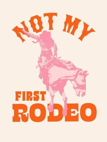 size: 12x9in Art Print: Howdy Cowgirl I by Victoria Barnes : Cowgirl Art, Cowboy Theme, Fall Inspo, Flash Art, Large Canvas Prints, Big Canvas Art, Stretched Canvas Prints, Wrapped Canvas Art, Orange Pink