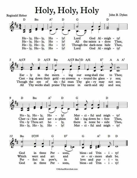 Holy Michael, Catholic Hymns, Holly Holly, Gospel Song Lyrics, Christian Hymns, Hymn Sheet Music, Hymn Music, Church Songs, Holy Holy