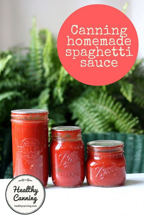 Canning homemade spaghetti sauces - Healthy Canning Canning Pasta Sauce, Canning Homemade Spaghetti Sauce, Spaghetti Sauces, Canning For Beginners, Healthy Canning, Canned Spaghetti Sauce, Baked Pasta Dishes, Pasta Sauce Recipe, Vodka Pasta