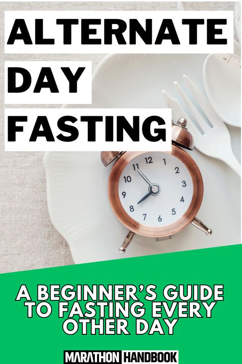 Alternate day fasting (ADF) is a type of intermittent fasting that involves fasting every other day. It offers some of the same great health benefits of intermittent fasting with even more flexibility in some ways.    But, does alternate day fasting work for weight loss? Will fasting every other day improve body composition and health? What are the pros and cons of ADF fasting vs intermittent fasting with a daily fasting window? Adf Alternate Day Fasting, Alternate Day Fasting Before And After, Alternate Day Fast, Every Other Day Diet, 10 Day Fast, Benefits Of Intermittent Fasting, Running Guide, Running Group, Marathon Tips