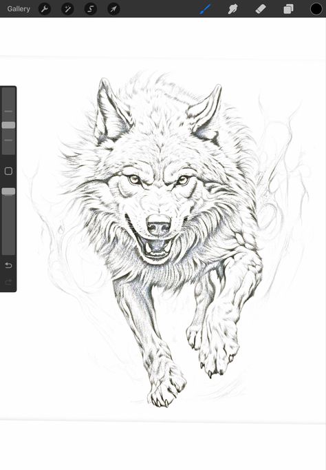 Wolf Outline Drawing, Wolf Growling, Full Body Sketch, Wolf Outline, Pvc Pipes, Body Sketches, Outline Drawings, Tattoo Design, Full Body