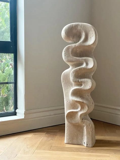 Folding Screen Room Divider, Organic Sculpture, 1st Dibs, Outdoor Stone, Travertine Stone, Pottery Sculpture, Contemporary Sculpture, Marble Sculpture, Stone Sculpture