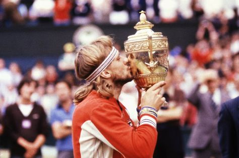 This GQ article discusses how tennis style has been influenced by Bjorn Borg, a professional tennis player. Track jackets and pants have been a classic style for some time and they aren't going anywhere anytime soon. The U.S. Open event has been a large impact on why this style is so popular. Tennis movies are also making a debut in 2017 which gives all the more reason that men are leaning toward this style. It is about comfort, class, and staying on trend. -Natalie Hayes Vintage Tennis Fashion, Mode Tennis, Famous Hairstyles, Ice Man, John Mcenroe, Wimbledon Tennis, Tennis Legends, Fila Vintage, Bjorn Borg