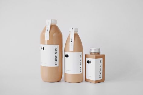 Mineral Cafe on Behance Label Botol, Milk Packaging, Drinks Packaging Design, Bottle Design Packaging, Food Packaging Design, Coffee Packaging, Juice Bar, Coffee Branding, Bottle Packaging