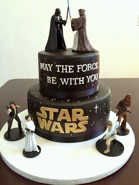 Star Wars Birthday Cake Ideas Star Wars Cake Tutorial Cake Decoration Pinterest Star Wars Star Wars Cake Tutorial, Ice Cream Cake Ideas, Cream Cake Ideas, Star Wars Wedding Cake, Star Wars Birthday Cake, 4de Verjaardag, Star Wars Cake, Star Wars Birthday Party, Star Wars Wedding