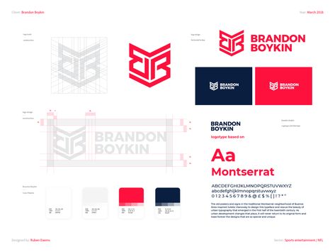 Brandon Boykin - Brand Identity by Ruben Daems (.com) Consulting Business Logo, Branding Identity Inspiration, Personal Branding Identity, Brand Identity Guidelines, Logo Presentation, Identity Design Logo, Brand Creation, Personal Identity, Brand Book