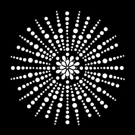 Dot Mandalas for Beginners | My latest Starburst Template | Facebook Mandala Dot Painting For Beginners, Dot Mandala Patterns Printable, Dot Art Painting Patterns Printable, Dot Mandala Patterns Simple, Dotting Patterns, Mandalas For Beginners, Mandala Printable, Template Facebook, Dot Mandalas