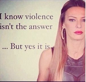 Violence is the answer #mygirl #dritadavanzo Mob Wives Quotes, Big Ang, Mob Wives, Reality Television, Real Housewives, Bones Funny, Reality Tv, Boss Lady, I Laughed