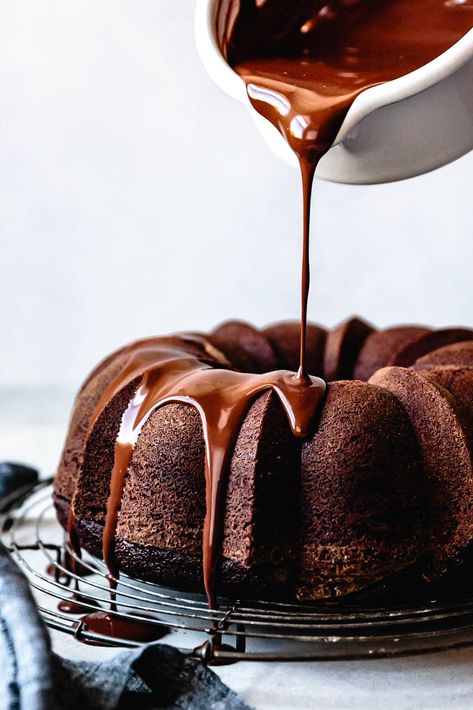 Chocolate Zucchini Bundt Cake, Zucchini Bundt Cake, Bundt Cake Glaze, Chocolate Tres Leches Cake, Bojon Gourmet, Easy Bundt Cake, Glaze For Cake, Chocolate Bundt, Chocolate Pound Cake