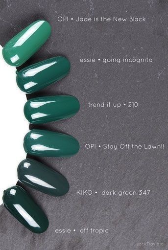 Opi Stay Off The Lawn, Emerald Green Nail Polish, Nail Polish Hacks, Dark Green Nails, Nagellack Trends, Natural Nail Polish, Green Nail Polish, Green Nail, Trim Nails