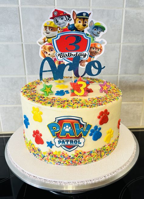 Paw Patrol Sheet Cake, Paw Patrol Birthday Cake, Birthday Cake Topper Printable, Paw Patrol Cake, Paw Patrol Birthday, Sheet Cake, Paw Patrol, 3rd Birthday, How To Make Cake