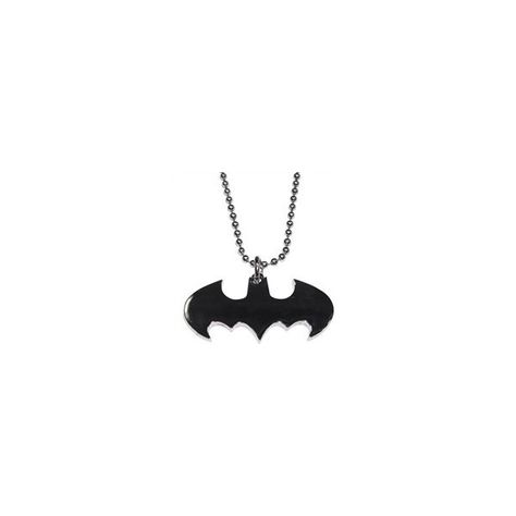 DC Comics Batman Flat Silver Necklace found on Polyvore Da Hood, Black Necklace, Dark Side, Dog Tag Necklace, Dc Comics, Batman, Silver Necklace, Comics, Independent Design