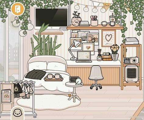 idea de cuarto aesthetic blanco 🤍 en toca boca ♡ Tocs Boca Room Ideas, Toca Life Ideas, Bedroom Toca Boca, Toca Boca House Ideas, Adopt Me Small House Ideas, Toca Boca Room Ideas, Cute Dorm Ideas, Toca Boca House, Toca Boca Hair Salon