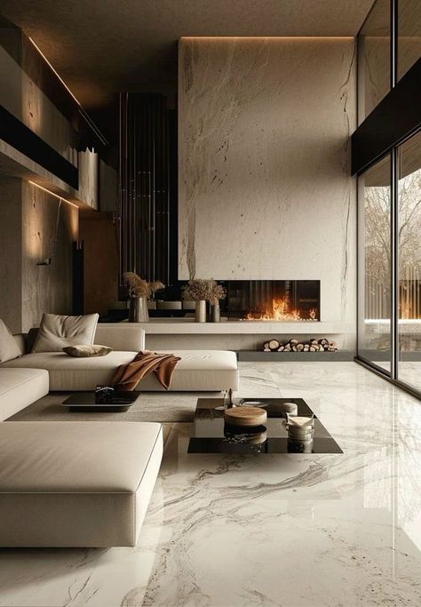 Wide Fireplace Wall, Lighting Living Room, Feature Wall Living Room, Tv Room Design, Living Room Decor Fireplace, Living Room Design Inspiration, Furniture Design Living Room, Home Fireplace, Ideas Living Room